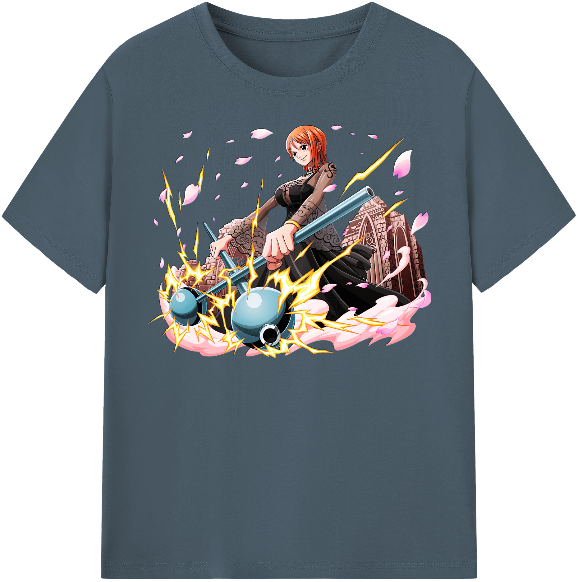 ワンピース ナミ ONE PIECE Nami 綿100％半袖Tシャツ（フロントプリント）